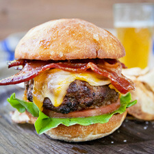 Burger and Chips