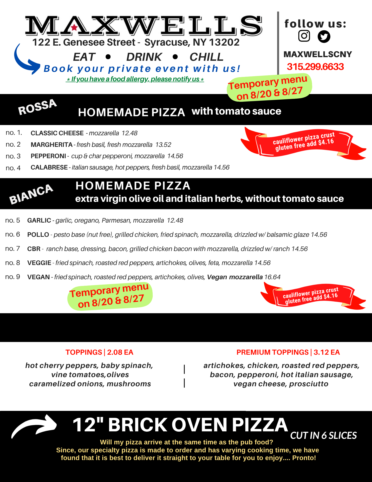 Thursdays Pizza